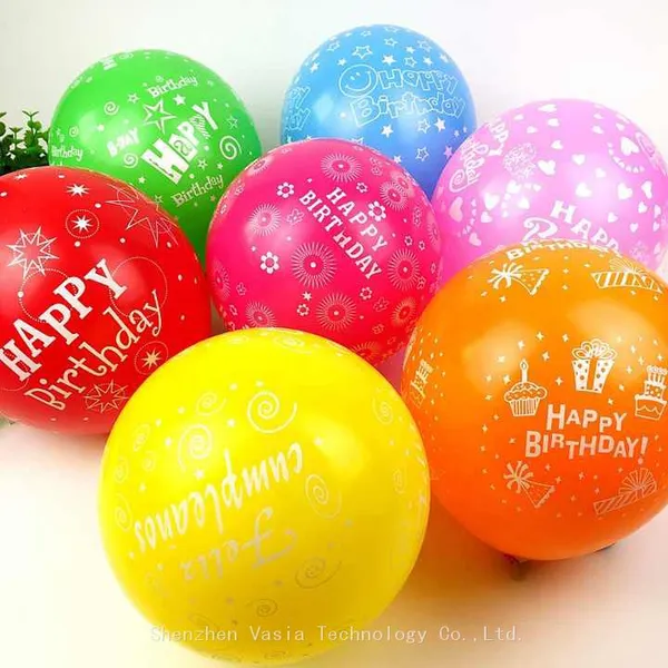 Bulk Age-Number Printed Balloons - 16th/50th Birthday Latex Balloons, Decorator-Ready Balloons photo-5
