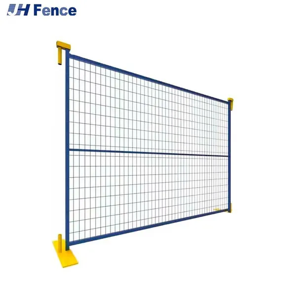 Customized Galvanized Outdoor Portable Metal 6 Feet * 10 Feet Canada Style Base Construction Site Temporary Fence Panel photo-6