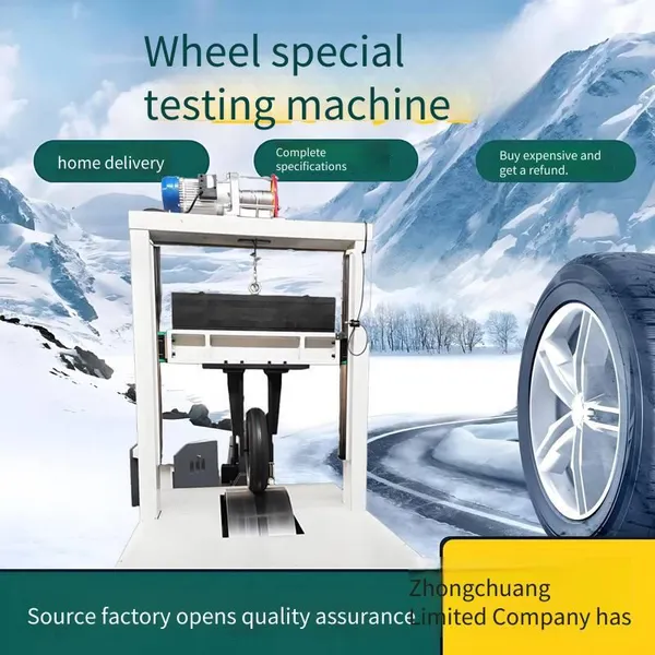 Wheel Fatigue Testing Machine for Torsion and Radial Load Fatigue Durability Tests of Light Alloy Electric Vehicle Hubs