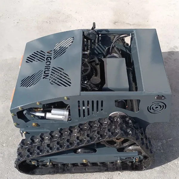 Industrial Cordless Cutting Height 10-150mm Adjustable Remote Distance 200M Remote Controlled Grass Cutter Machine photo-5