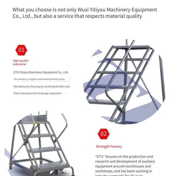 Etu, Mobile Elevating Platform Ladder With Silent Casters and Automatic Brakes rl photo-3