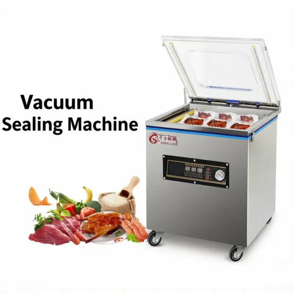 Semi-automatic Vacuum Sealing Machine for Foods Chicken Duck Vegetables Meat Pork Packaging Machine