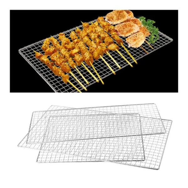 Barbecue Accessories - Stainless Steel Barbecue Grating Mesh, Cooking Grating, Barbecue Grating, Grill Mesh photo-3