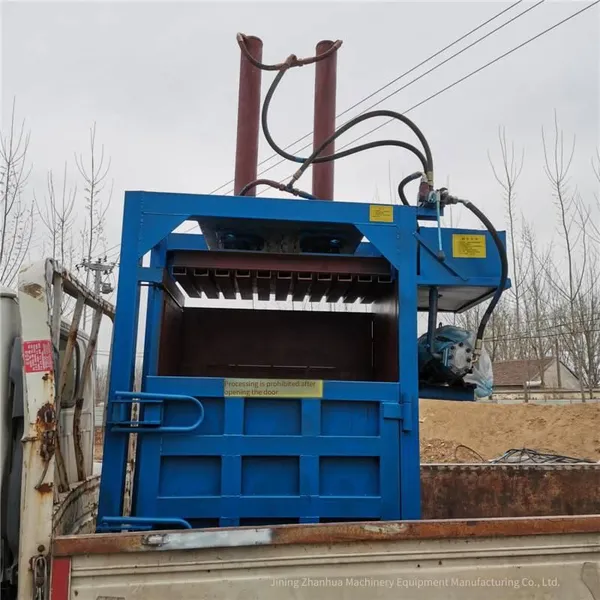 11-kilowatt 180-cylinder Iron Drum Flattening Machine, Stainless Steel Pipe End Flattening Machine, Vertical Hydraulic Baler photo-5