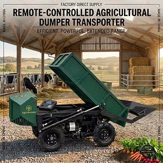 Remote Controlled Dumper Transporter with Range Extender for Agriculture