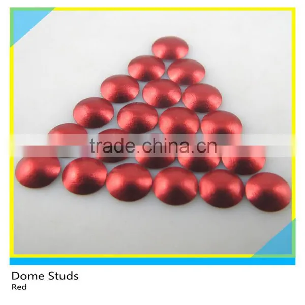 Aluminum Material Turqueoise Dome Studs Hot Fix Copper Metal Studs photo-2