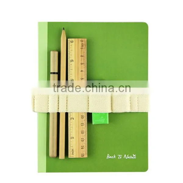 New Eco A5 Elastic Band Notebook Set With Stationery photo-5