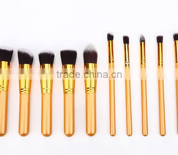 Pro 10pcs Makeup Cosmetic Blush Brush Eyebrow Foundation Powder Brushes Kit Set photo-3
