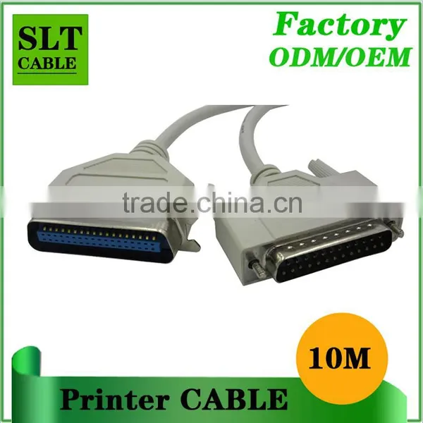 SLT Factory Outlet High Quality DB 25pin Male to Centronics 36 Male Printer Cable 10m photo-2