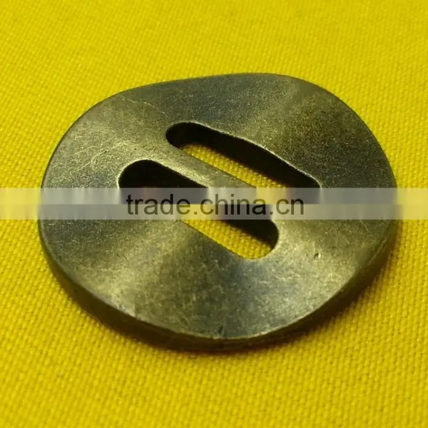Rectangle Shape Holes Metal Sew-on Button For Jackets -- MS2392 photo-2