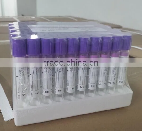 Purple Top Vacuum Blood Collection EDTA Tube k3 photo-3