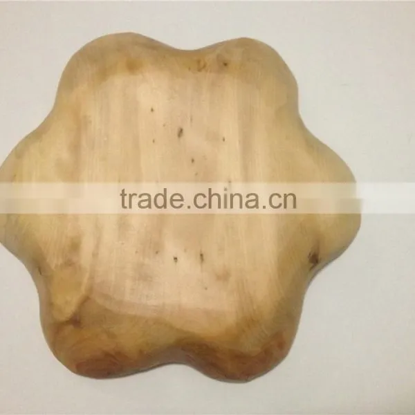 Hexagonal Farmhouse Antique Wood Plate Wholesale photo-4