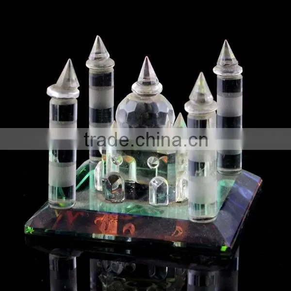 Cute Crystal Glass Building Figurines