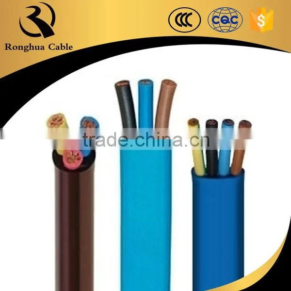 Ronghua Factory Direct Supply Water Resistance Flexible Electric Wire Flat Cable photo-3