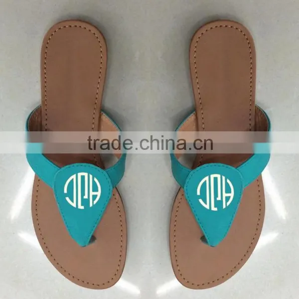 Monogrammed Sandals, Personalized Sandals, Summer Sandals,Brown Sandals photo-2