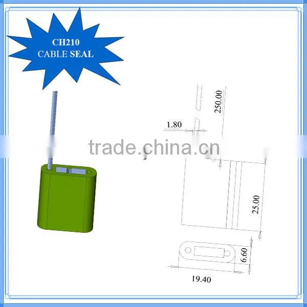 CH210 High Security Aluminum Steel Wire Cable Seal photo-4