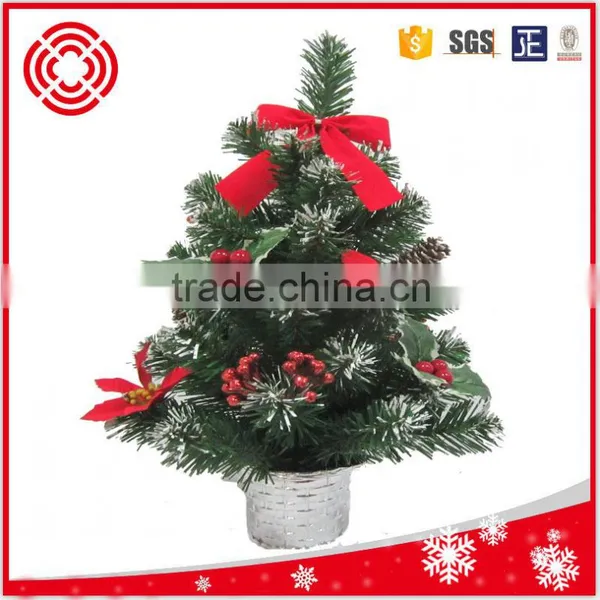 30cm Small Mini Pvc Decorative Christmas Tree photo-4