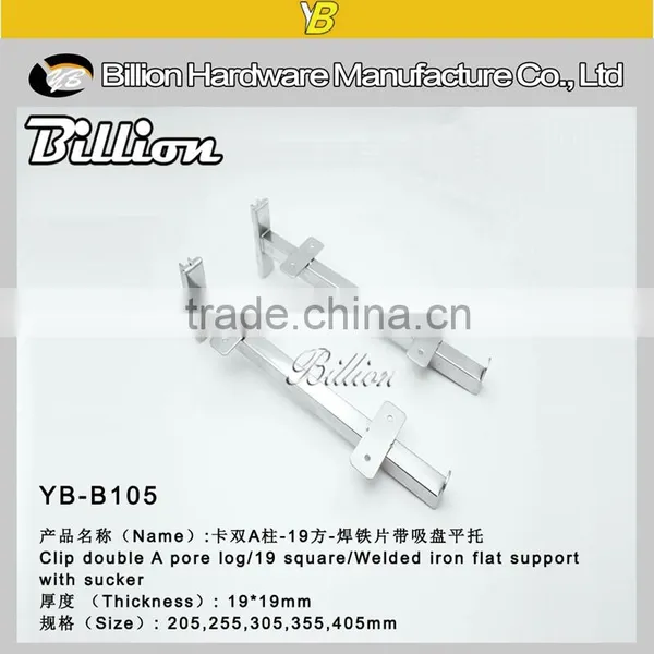 Metal Chrome Clothing Hooks Square Slotted Hooks photo-3