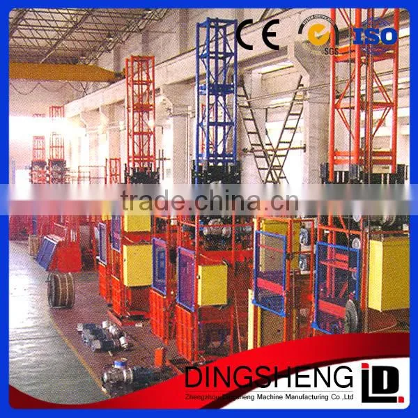 Single cage construction electric elevator