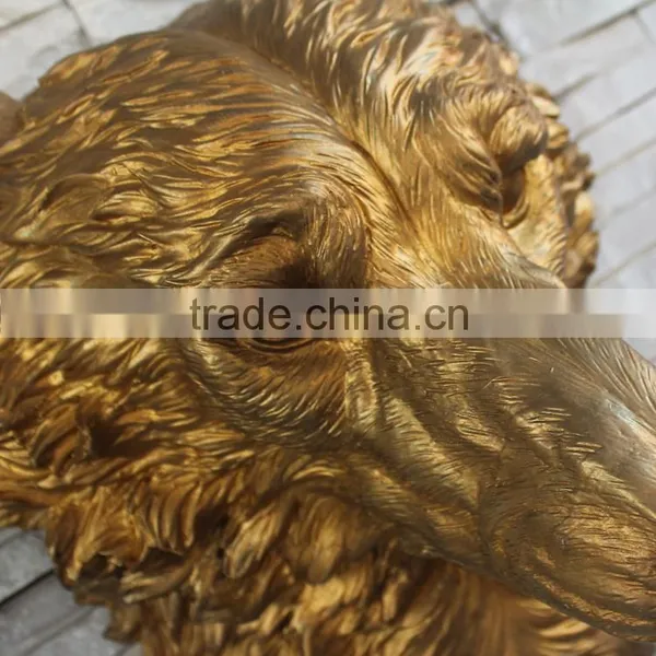 Living Room Decoration Poly Resin Giant Wolf Head Quality Choice photo-6