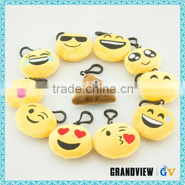 2016 Hot Sale Fashionable Plush Emoji Keychain Decorative Plush Mobile Chain photo-4