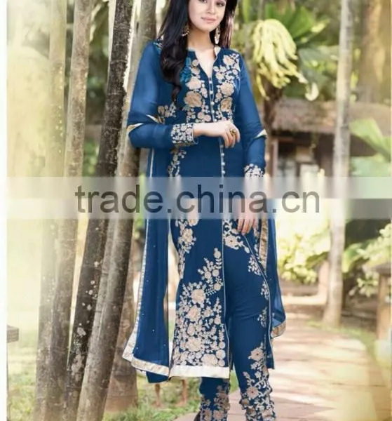 FASHIONABLE GEORGETTE DESIGNER SUIT photo-6
