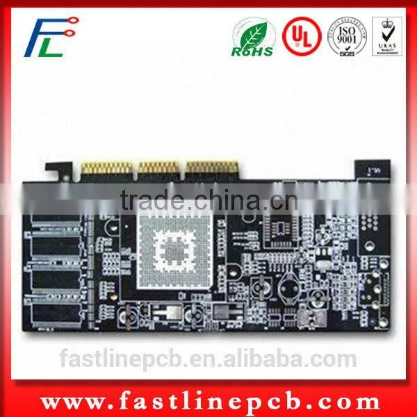 High Quality Multilayer Gold Finger Blue Solder Mask PCB Manufacturer photo-4