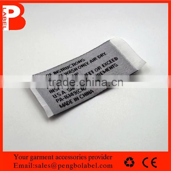 12 Color Satin Double Side Woven Labels for Clothing photo-2
