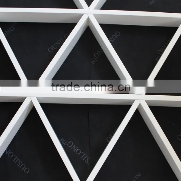Rust Proofing Hot Sale Aluminum Commercial Triangle Open Grid Suspended Ceiling photo-2