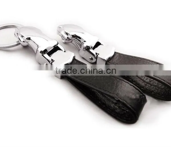 New Design Custom Embossed Leather Car Key Chain photo-2