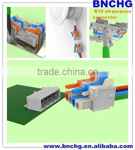 NEW Pcb Block Terminals With Button for Fixing Rail Board 600V 17A photo-3