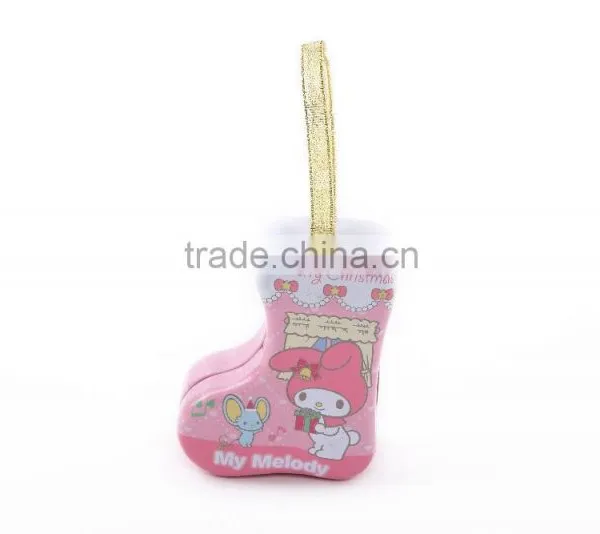 Nice Design Shoes Shaped Tin Box Gift Tin Box for Christmas Gift Packing Tin Box photo-2