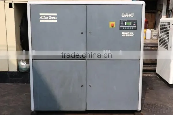 second hand atlas copco screw compressor use compressor GA45 rotatory screw lubricated compressor