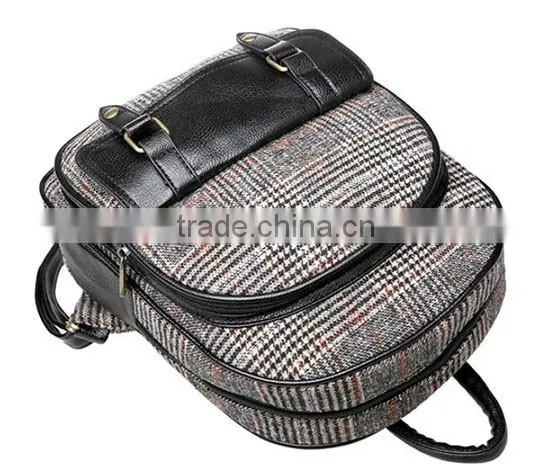 2015 New Casual Canvas Backpack for College Girls photo-4