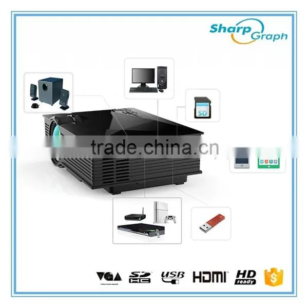 UNIC 1200Lumens Latest Portable Presentation Mini Full HD LED Projector Phones UC46 Built-in Wifi Video Mobile Phone Projectors photo-4