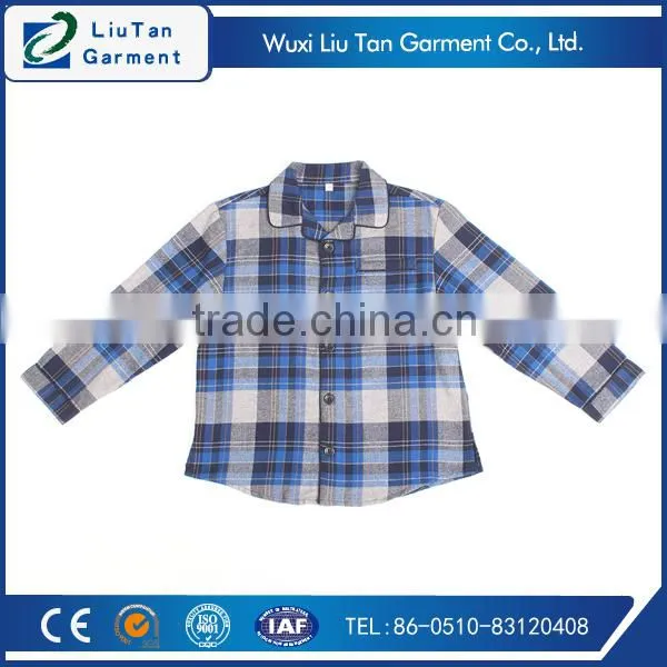 Fine Yarn Dye Plaid Kids Cotton Pajama Set photo-3