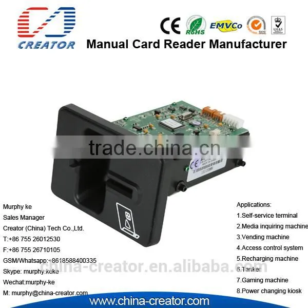 IC/RFID/Магнитный считыватель карт для банкоматов CRT-288KDip