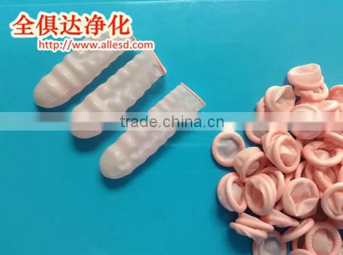 Pink Cleanroom Roll Type ESD Latex Anti-skid Finger Cot photo-4