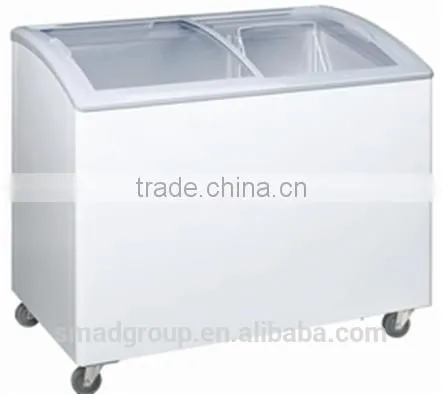 Sliding Glass Top Chest Freezer for Ice Cream Storage photo-3