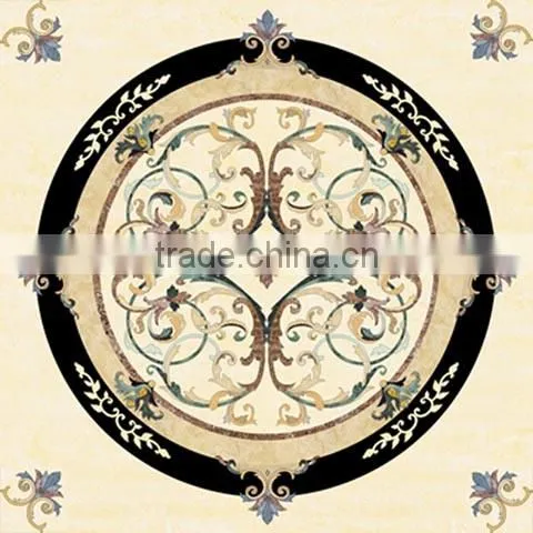 Villa Entrance Waterjet Marble Inlay Flooring