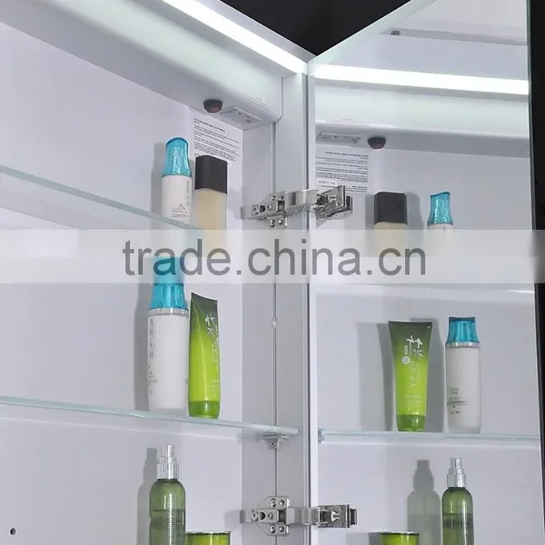 Engineering Project LED Bathroom Mirror With Backlights and Glass Storege Cabinet photo-4