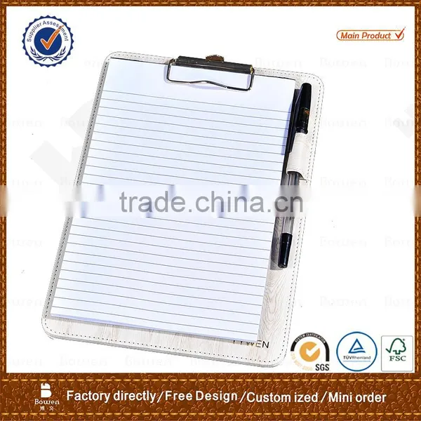 Professional Writing Board /A5 Leather Clip Board With Metal Clip photo-2