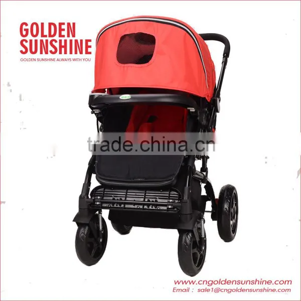 High Landscape Stroller| Baby Trolley | Pram | Carriage | Pushchair With Seat Cushion photo-6