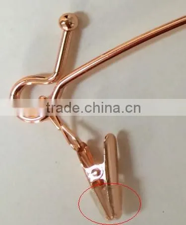 Rose Gold Metal Embossed Logo Hangers Bikini With Clips photo-6