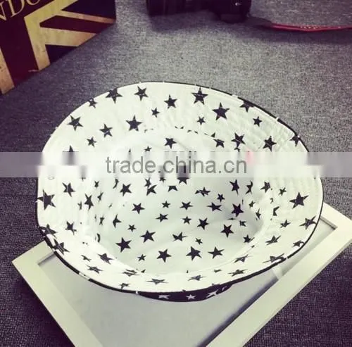 2016 Summer New Arrived Custom Bucket Hat Star Printed Special Design Bucket Hat Cheap Hats photo-4
