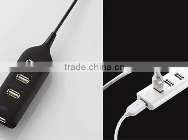 New Mini USB HUB High Speed 4 Port USB 2.0 HUB With Cable 480Mbps Computer & Networking Peripheral 2 Colors for Choosing photo-3