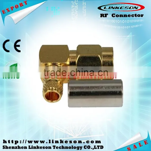 SMA Male Right Angle Gold Connector for RG58 photo-5