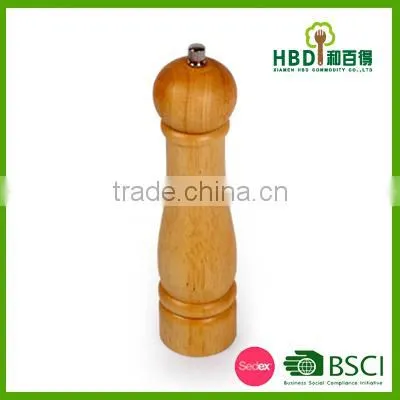 High Qulity Rubber Wood Salt&pepper Mill Bottle /spice Mill photo-4