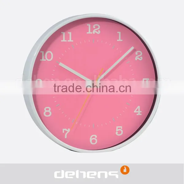DEHENG 12 Inch Fashionable and Fresh Style Plastic Wall Clock photo-3