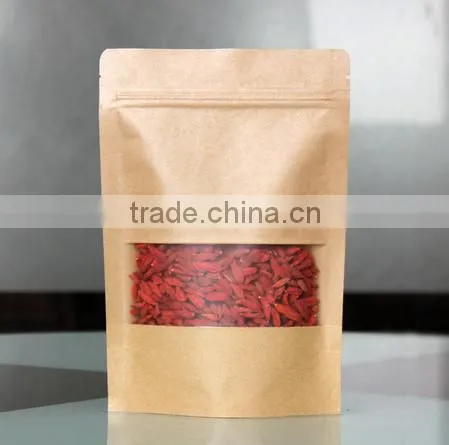 High Quality Food Grade Brown Kraft Food Packaging Paper Bags With Window photo-5